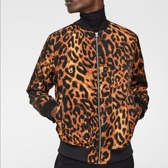 Zara Other - ZARA LEOPARD PRINT BOMBER